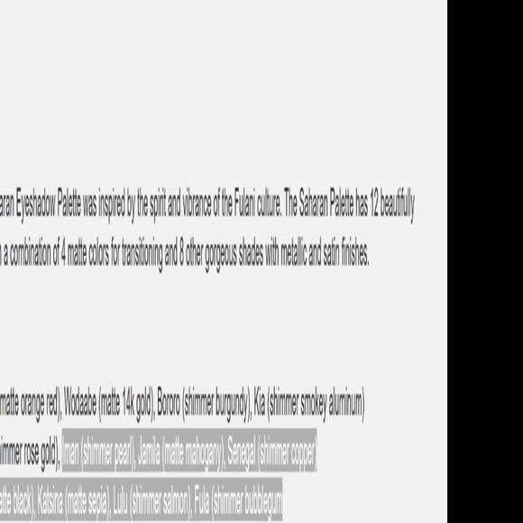 BNIB Juvia's Place The Saharan Eyeshadow Palette - Picture 4 of 5